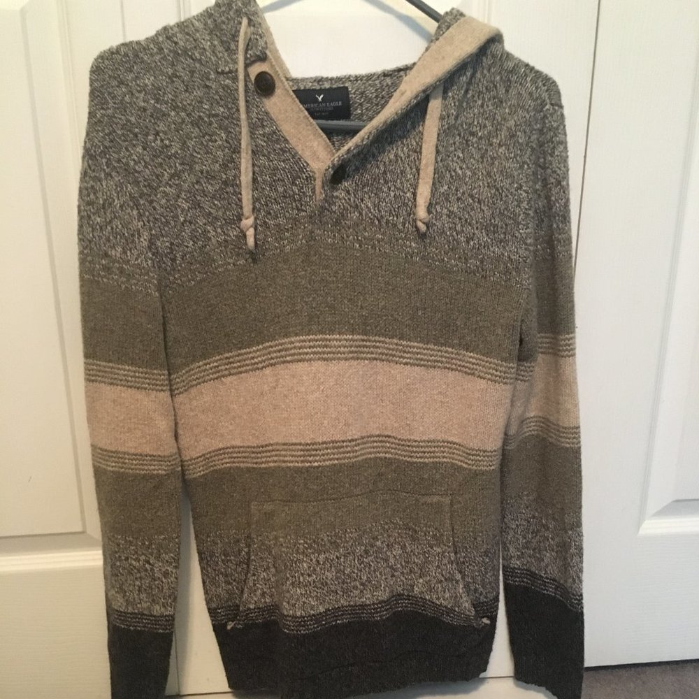American Eagle Mens Hooded Sweater